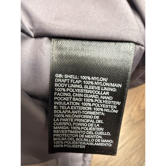 The North Face Womens Large Lilac Chevron Quilt Full Zip Puffer Jacket Sz Large - Picture 7 of 7